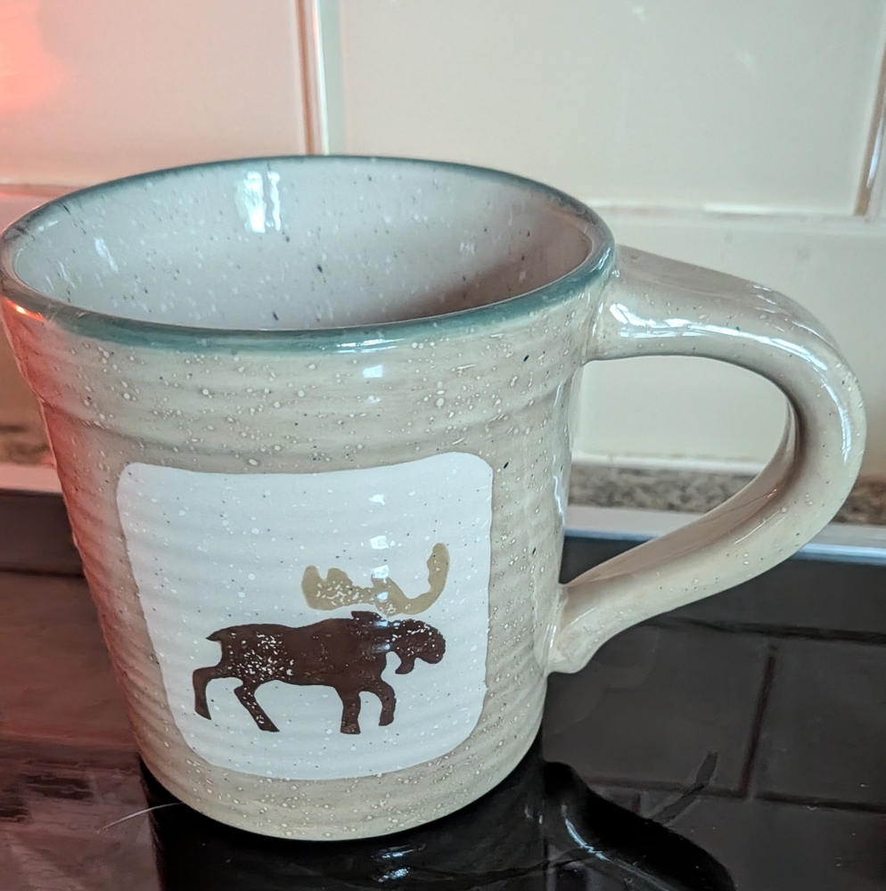 Sonoma  Lodge Beige Moose Mug